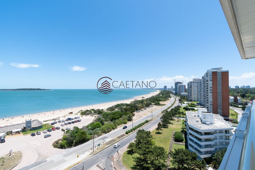 Coral Tower Esquinero Frente Al Mar Punta Del Este Apartamento En Alquiler- Ref: 2663