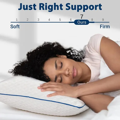 Almohada Ortopedica De Memory Foam Para Dormir Con Funda Cuotas