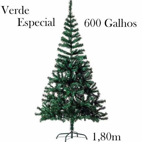Arvore De Natal Verde Especial Importada 600 Galhos 1,80m | MercadoLivre