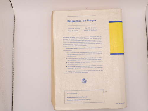 Bioquímica De Harper 11° Ed. Robert K. Murray - Español (Usado)