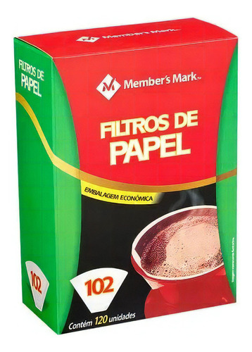 Filtro De Papel 102 Members Mark Coador De Café C/ 120unds