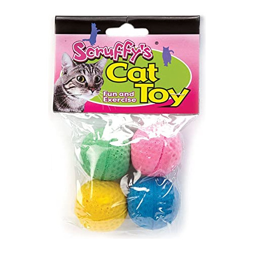 Boss Pet 04467 Scruff's Colorful Kitty - Pelotas De Esponja