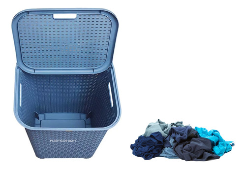 4 Cestos Canasta Rattan Para Ropa Grande De Colores Con Tapa