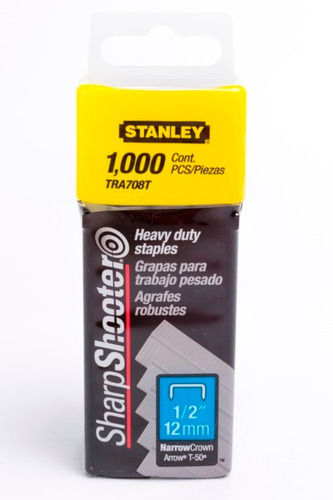 Grapa Para Engrapadora Trabajo Pesado 1/2 Tra708t Stanley