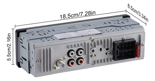 Reproductor MP3 LOHOME Classic Single Din para coche con Bluetooth