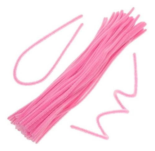 Limpia Pipas Varios Colores 100 Piezas Rosa Pastel