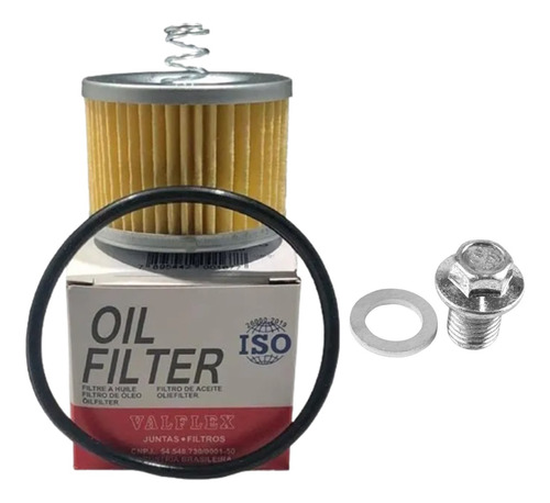 Filtro Oleo, Bujão C/ Arruela Fazer 150/ Crosser 150/ Factor