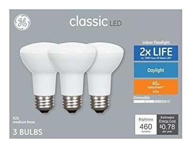 Ge Classic Bombillas De Luz Led R20 (equivalentes A 45 W, In