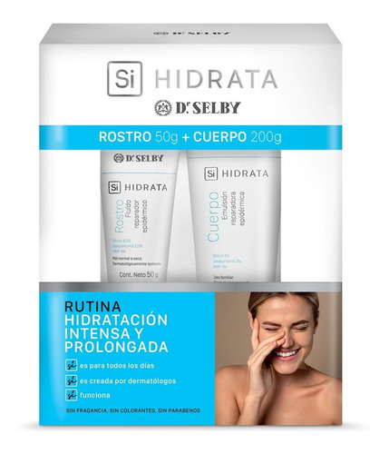 Pack Dr Selby Si Hidrata Rostro 50 G + Cuerpo 200 G