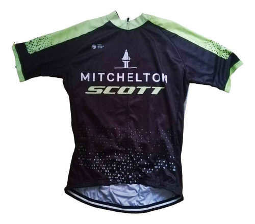 Camiseta De Ciclismo Talle Xl Scot C/ Bolsillos Detras Verde