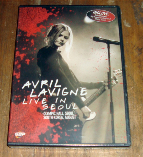 Avril Lavigne Live In Seoul  Dvd Sellado / Kktus