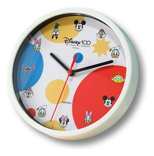 Miniso Disney 100 Celebration Reloj De Pared De 9 Pulgadas P