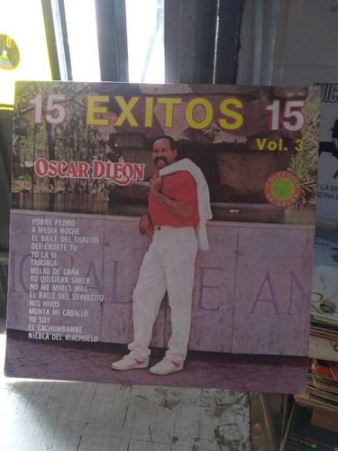 Oscar D'leon 15 Exitos Vol.3, Vinyl, Lp, Acetato.oferta1