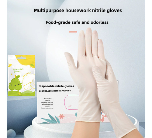 Guantes De Nitrilo De Alta Elasticidad En Caja S 100 Pzs.