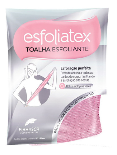 Toalha Esfoliante Esfoliatex Rosa