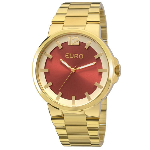 Relógio De Pulso Feminino Euro Eu2035yee-4r Dourado