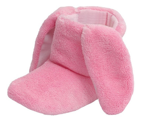 Pantuflas Conejita Niña Rosa 10/12 Microfibra Chiqui Mundo