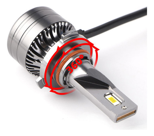 Bombilla De Faro Led Automotriz Ip68 A Prueba De Agua 6000k
