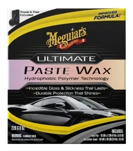 Meguiar's Ultimate Paste Wax 8 fl oz 226 g