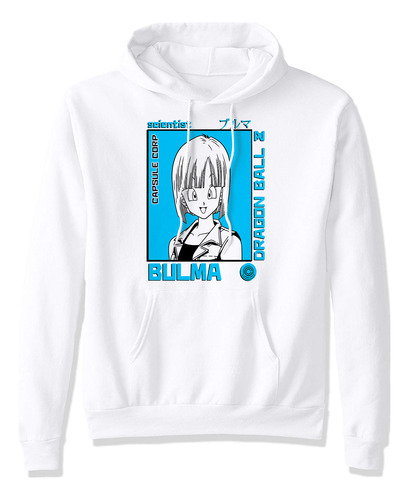 Sudadera Dragon Ball Bulma Científica Capsule Corp