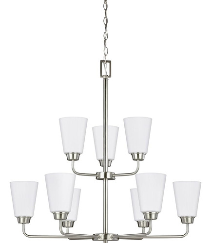 Sea Gull Lighting 3115209-962 Kerville Nine-light Chandelier