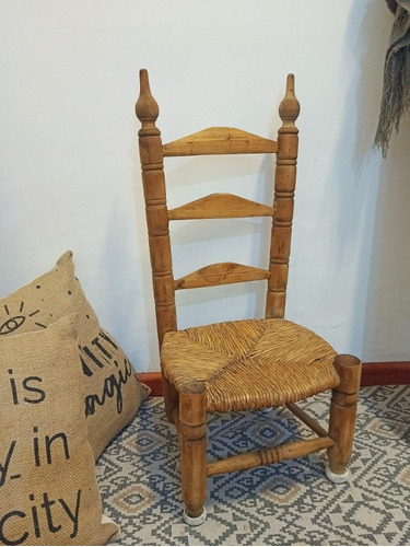 Silla Reciclada De Madera Y Yute Martial