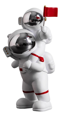 Escultura De Hombre , Adornos Hechos A 11,5x10x20cm Plata Y