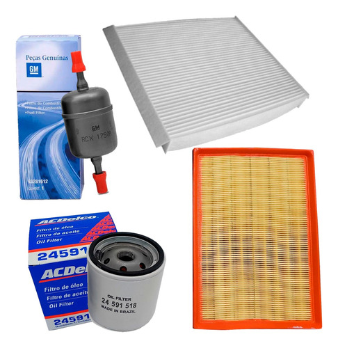 Kit 4 Filtro Aceite Nafta Aire A/a Chevrolet Meriva 1.8