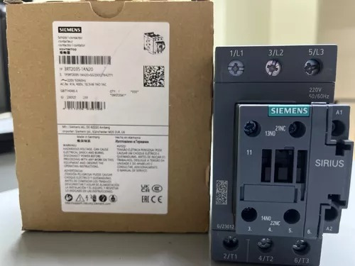 Contactor De Potencia 3rt20351an20 Siemens