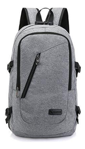 Mochila De Negocios For Hombre, Con Puerto De Carga Usb, Mo