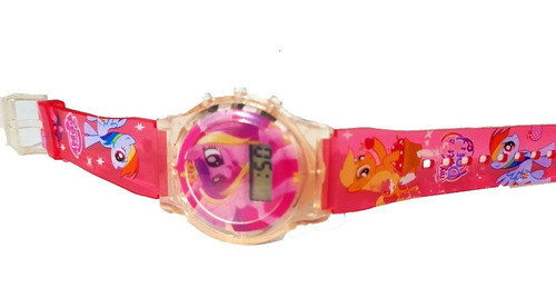 Reloj Digital My Little Pony Con Tapa Juguetería Niñas