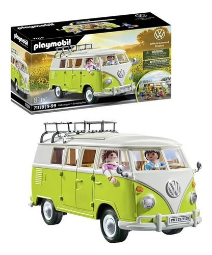 Playmobil Combi Camping Bus Camión Volkswagen Vocho Familiar