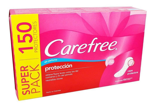 Imagen 2 de 2 de Carefree Protectores Diarios X 150 Unidades