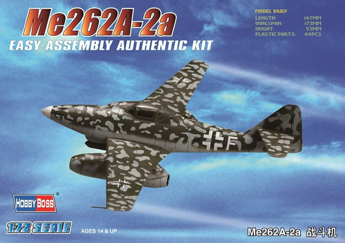 Hobby Boss Me 262a-2a Kit Montaje Facil Modelo Avion