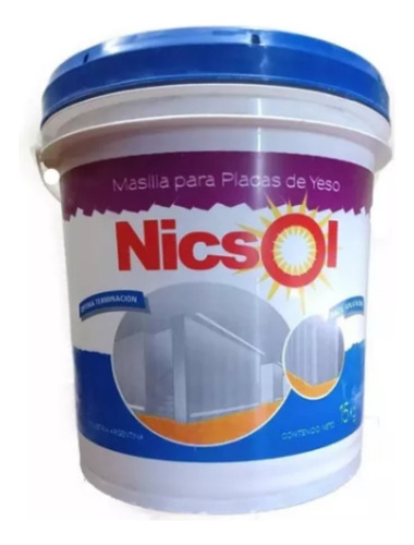 Masilla Para Placa De Yeso Nicsol X 1,5 Kg