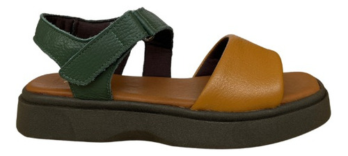 Sandália Flatform Em Couro - 07703