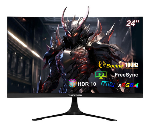 Monitor gamer Xundefined Ux240P led 23.8" negro