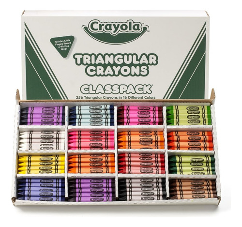 Paquete De Crayones Triangulares Crayola, 16 Colores, Mayo