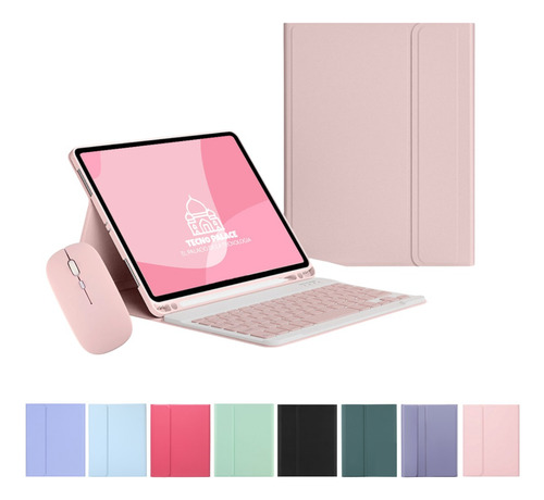 Funda Con Teclado + Mouse Para Lenovo Tab M10 Plus 3 Gen
