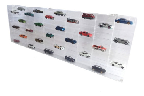 Exhibidor Acrilico Pared 100 Camionetas 1:64 Hotwheels Mtchb