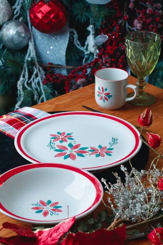Vajilla de navidad mercado libre sale