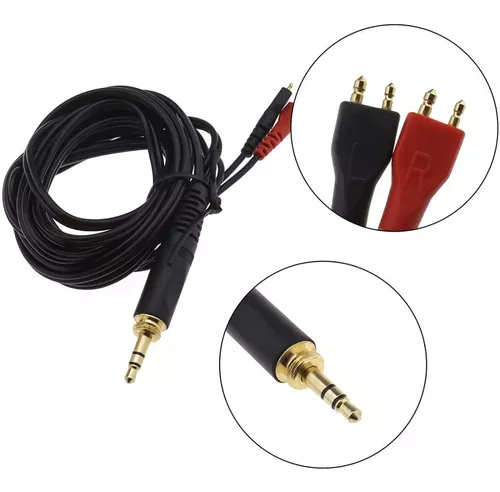 Cable de bobina de resorte de repuesto para auriculares Sennheiser Hd25 /  560 / 540 / 480 / 430 auriculares