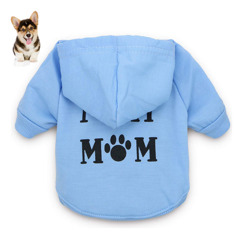 Sudadera Con Capucha Estampada Para Perros Con Texto En Ingl