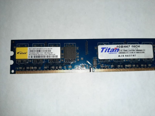 Memoria Ram Titan 1gb 667 Mhz