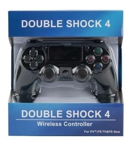 Controle Doubleshock 4 Sem Fio Compativel Com PS4 Pc Genérica Doubleshock 4 2023 Cor Preto
