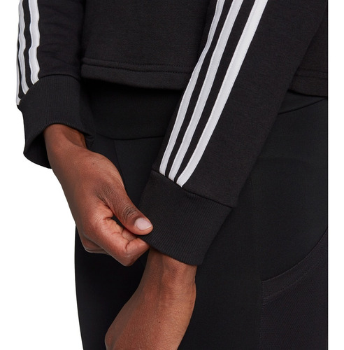 Imagen 6 de 7 de Sudadera adidas Mujer Con Gorro 3-stripes