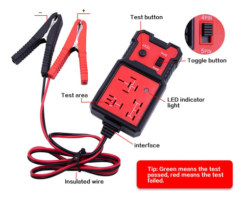 Probador De Relés Automotriz Universal 12v
