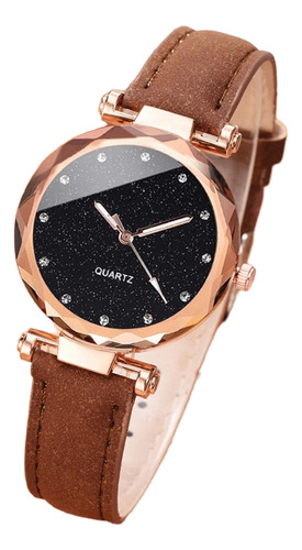 Reloj Coreano Con Cinturón Sencillo Para Mujer, Estrellas Ma