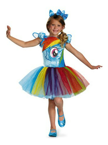 Disfraz My Little Pony Rainbow Dash Tutú, Talla Pequeña/4-6x.