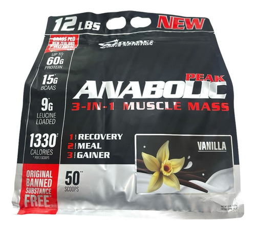 Ganador De Masa Anabolic Peak 12 Lbs Vainilla - Inner Armour